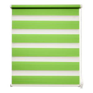 Store double Truro Matière synthétique / Fibre synthétique - Vert pistache / Blanc - 70 x 210 cm