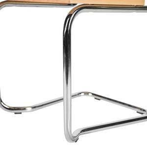 Chaises cantilever HOLM A - Lot de 2 Hêtre - Chrome brillant