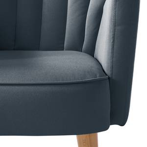 Fauteuil Bauro Tissu - Bleu jean