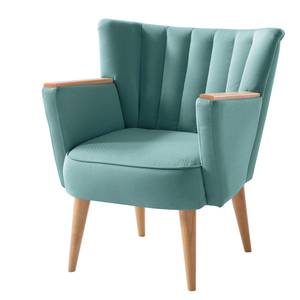 Fauteuil Bauro geweven stof Turquoise