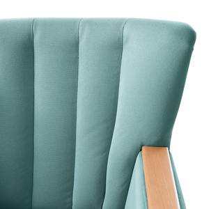 Fauteuil Bauro Tissu - Turquoise