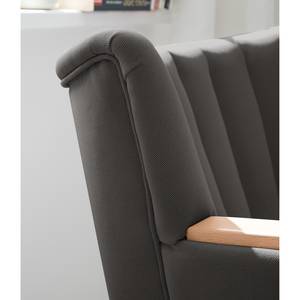 Fauteuil Bauro Tissu - Gris foncé