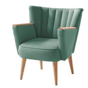 Fauteuil Bauro Tissu - Gris menthe