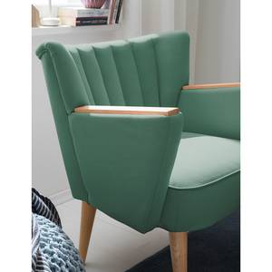 Fauteuil Bauro Tissu - Gris menthe