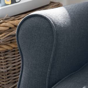 Oorfauteuil Luro Geweven stof Inas: Donkerblauw