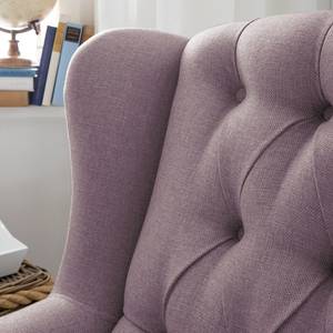 Ohrensessel Luro Violett - Textil - 78 x 102 x 85 cm