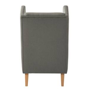 Oorfauteuil Bucoli vilt vilt - Grijs - Met hocker