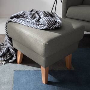 Oorfauteuil Bucoli vilt vilt - Grijs - Met hocker