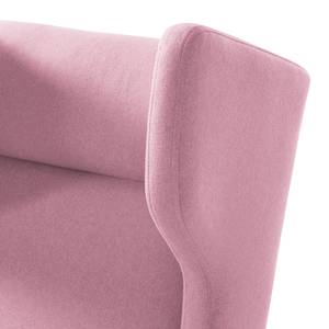 Fauteuil à oreilles Bucoli Feutre - Mauve - Avec repose-pieds