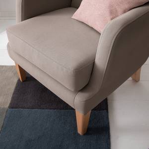 Oorfauteuil Grenfell geweven stof - Taupe