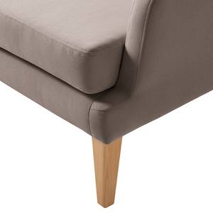 Oorfauteuil Grenfell geweven stof - Taupe