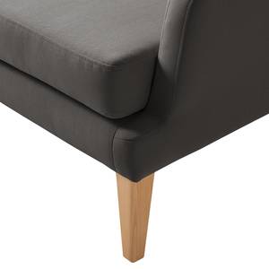 Fauteuil à oreilles Grenfell Tissu - Anthracite