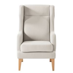 Fauteuil à oreilles Grenfell Tissu - Blanc