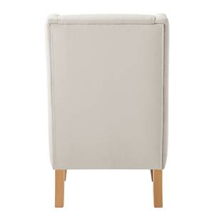 Fauteuil à oreilles Grenfell Tissu - Blanc