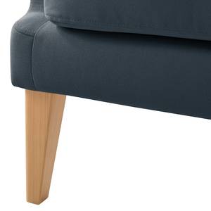 Oorfauteuil Grenfell geweven stof - Jeansblauw