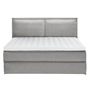 Premium boxspring KINX geweven stof - Stof KINX: Grijs - 200 x 200cm - H2 zacht - 130cm