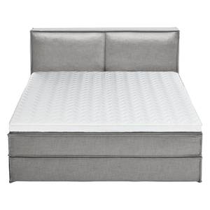 Premium boxspring KINX geweven stof - Stof KINX: Grijs - 200 x 200cm - H2 zacht - 130cm