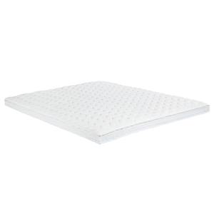 Premium Boxspringbett KINX Webstoff - Stoff KINX: Grau - 200 x 200cm - H2 - 130 cm