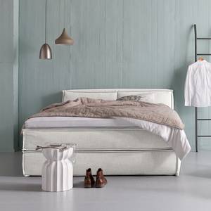 Premium Boxspringbett KINX Stoff KINX: Weiß - 200 x 200cm - H2 - 100 cm