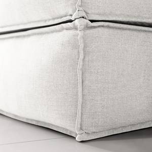 Lit boxspring Kinx Tissu - Tissu KINX : Blanc - 200 x 200cm - D2 souple - 100 cm