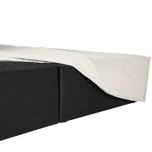 Premium Boxspringbett KINX Webstoff - Stoff KINX: Weiß - 200 x 200cm - H2 - 100 cm