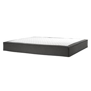 Lit boxspring Kinx Tissu - Tissu KINX : Anthracite - 200 x 200cm - D2 souple - 100 cm