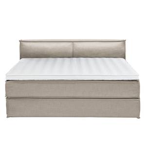 Premium boxspring KINX geweven stof - Stof KINX: Beige - 200 x 200cm - H2 zacht - 100cm