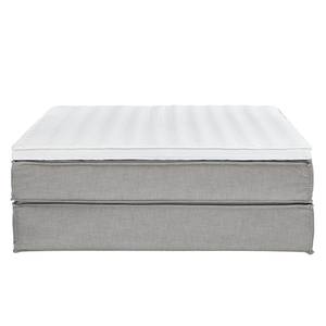 Lit boxspring Kinx Tissu - Tissu KINX : Gris - 200 x 200cm - D2 souple - Sans