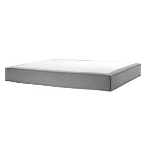 Premium Boxspringbett KINX Webstoff - Stoff KINX: Grau - 200 x 200cm - H2 - Ohne