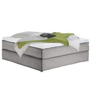 Lit boxspring Kinx Tissu - Tissu KINX : Gris - 200 x 200cm - D2 souple - Sans