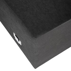 Lit boxspring Kinx Tissu - Tissu KINX : Blanc - 200 x 200cm - D2 souple - Sans
