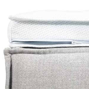 Letto boxspring Kinx Tessuto KINX: bianco - 200 x 200cm - H2 - 130 cm