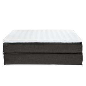 Lit boxspring Kinx Tissu - Tissu KINX : Anthracite - 200 x 200cm - D2 souple - Sans