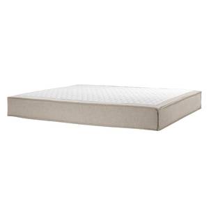 Lit boxspring Kinx Tissu - Tissu KINX : Beige - 200 x 200cm - D2 souple - Sans