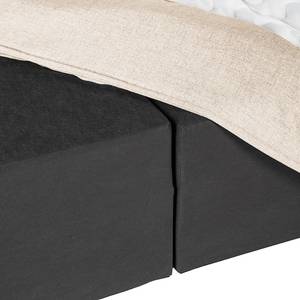 Premium boxspring KINX geweven stof - Stof KINX: Beige - 200 x 200cm - H2 zacht - Zonder