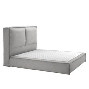 Premium Boxspringbett KINX Webstoff - Stoff KINX: Grau - 180 x 200cm - H2 - 130 cm