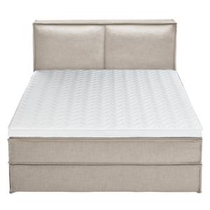 Premium boxspring KINX geweven stof - Stof KINX: Beige - 180 x 200cm - H2 zacht - 130cm