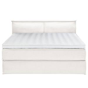 Lit boxspring Kinx Tissu - Tissu KINX : Blanc - 180 x 200cm - D2 souple - 100 cm