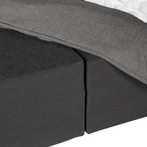 Letto boxspring Kinx Tessuto - Tessuto KINX: color antracite - 200 x 200cm - H2 - 130 cm