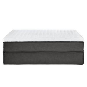 Premium Boxspringbett KINX Webstoff - Stoff KINX: Anthrazit - 180 x 200cm - H2 - Ohne