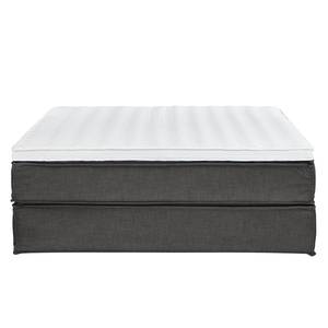 Lit boxspring Kinx Tissu - Tissu KINX : Anthracite - 180 x 200cm - D2 souple - Sans