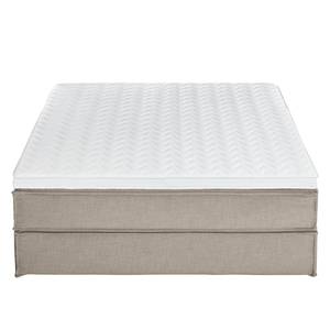 Premium Boxspringbett KINX Webstoff - Stoff KINX: Beige - 180 x 200cm - H2 - Ohne