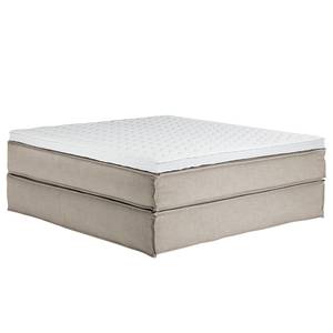 Premium boxspring KINX geweven stof - Stof KINX: Beige - 180 x 200cm - H2 zacht - Zonder