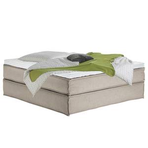 Lit boxspring Kinx Tissu - Tissu KINX : Beige - 180 x 200cm - D2 souple - Sans