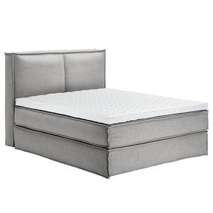 Lit boxspring Kinx Tissu - Tissu KINX : Gris - 160 x 200cm - D2 souple - 130 cm