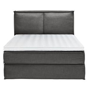 Letto boxspring Kinx Tessuto - Tessuto KINX: color antracite - 160 x 200cm - H2 - 130 cm