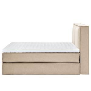 Lit boxspring Kinx Tissu - Tissu KINX : Beige - 160 x 200cm - D2 souple - 130 cm