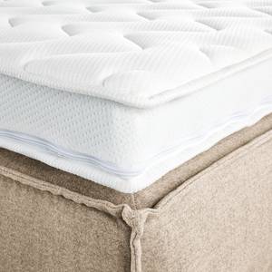 Lit boxspring Kinx Tissu - Tissu KINX : Beige - 160 x 200cm - D2 souple - 130 cm