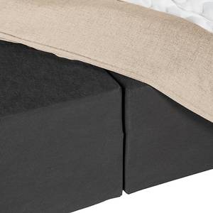 Lit boxspring Kinx Tissu - Tissu KINX : Beige - 160 x 200cm - D2 souple - 130 cm