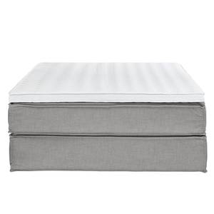 Lit boxspring Kinx Tissu - Tissu KINX : Gris - 160 x 200cm - D2 souple - 100 cm